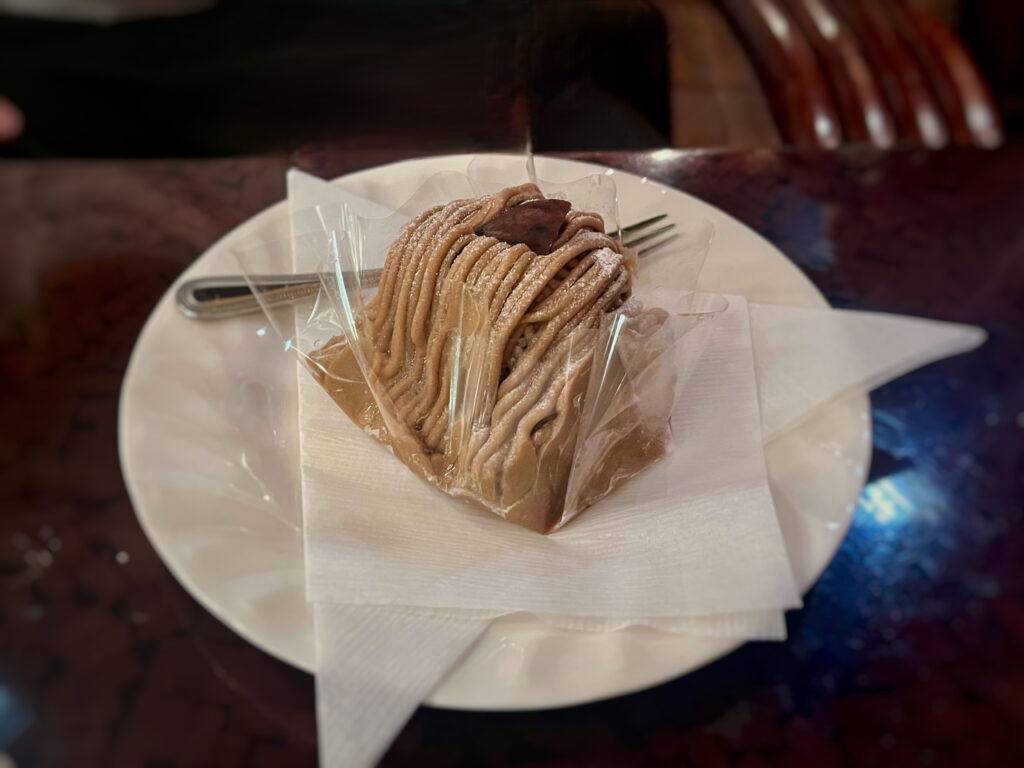 レトロ喫茶　モンブラン　上野　濃厚モンブラン